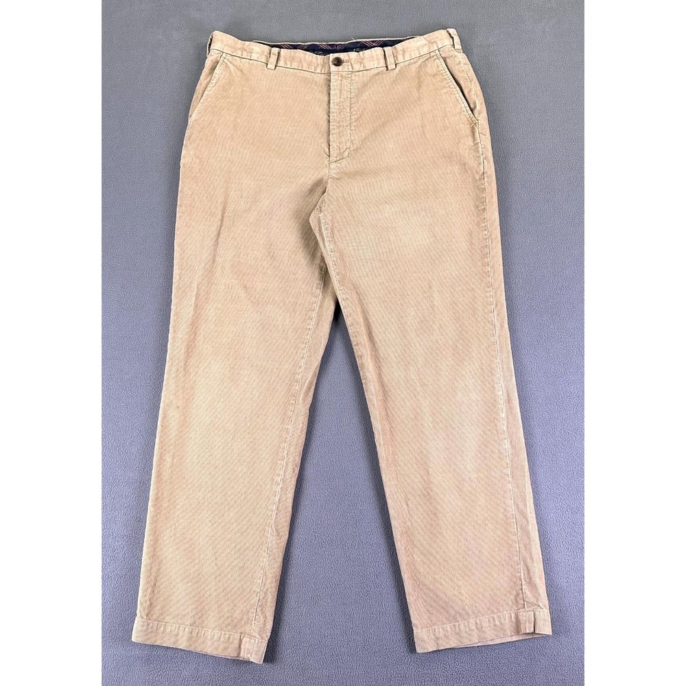 Brooks Brothers Pants‎ Mens 38x32 Beige Clark Corduroy Chino Old Money Prep